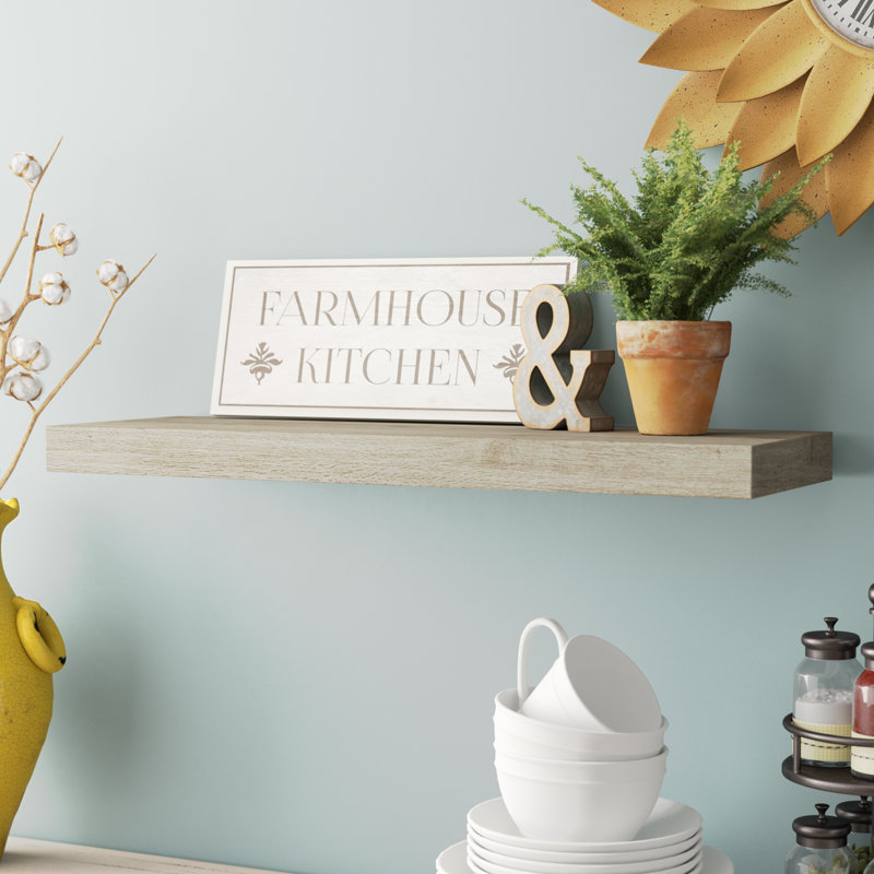 Winston Porter Bellapais Bracketless Wall Shelf & Reviews Wayfair